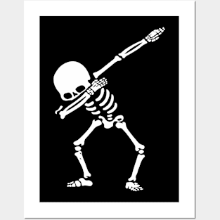 Dabbing Skeleton Posters and Art